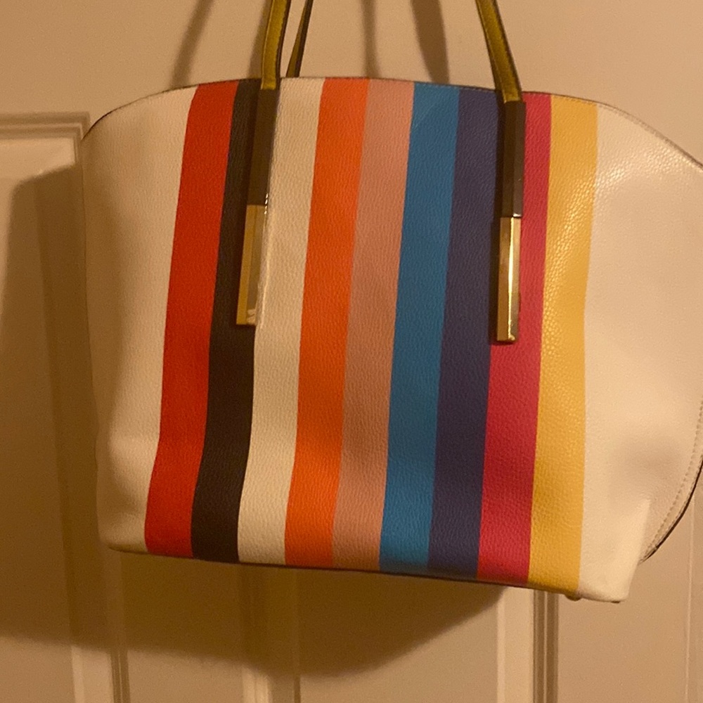 Multi colored large bag. Never been worn. Perfect for the beach.